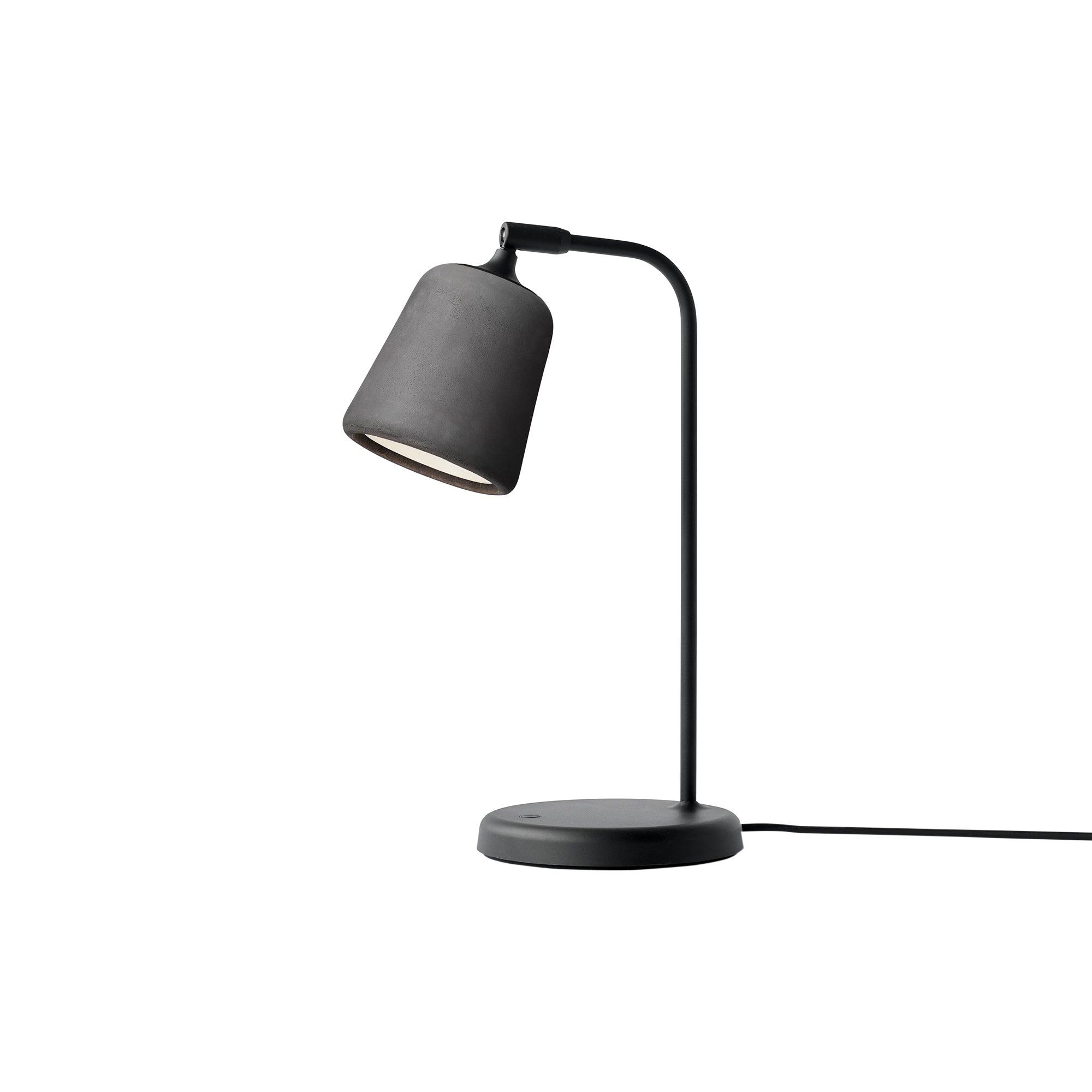Material Table Lamp: Dark Grey Concrete
