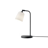 Material Table Lamp: White Opal Glass