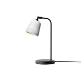 Material Table Lamp: White Marble