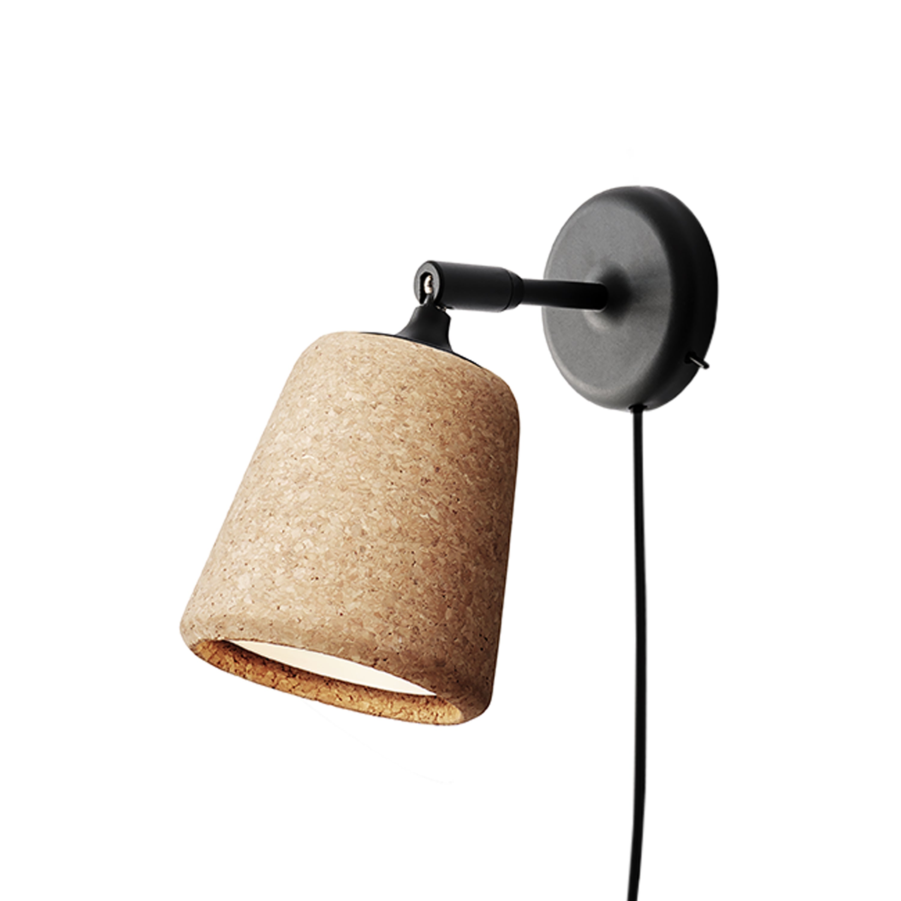 Material Wall Lamp: Natural Cork