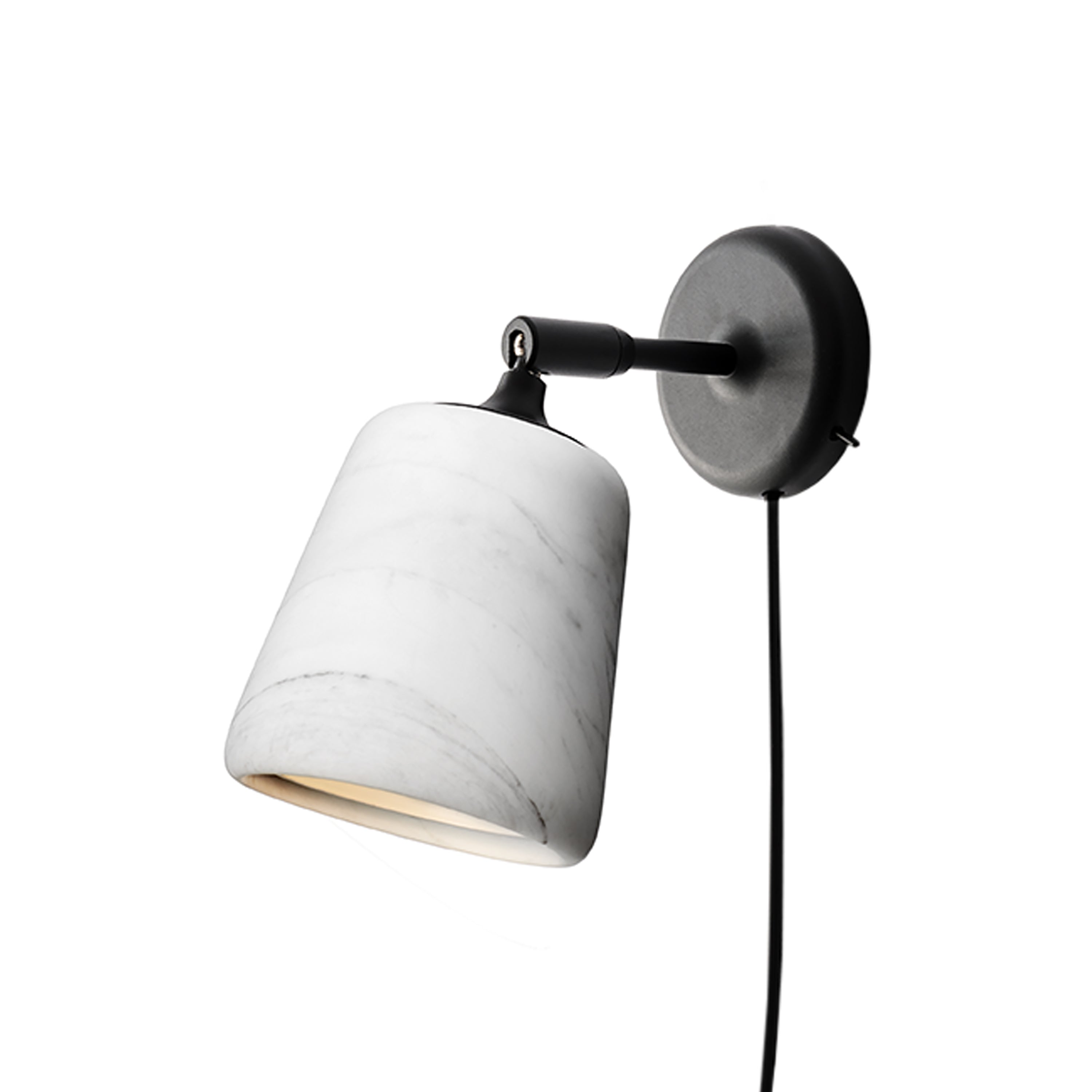 Material Wall Lamp: White Marble