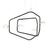 Palindrome Single Pendant: 4 Heads + Matte Black