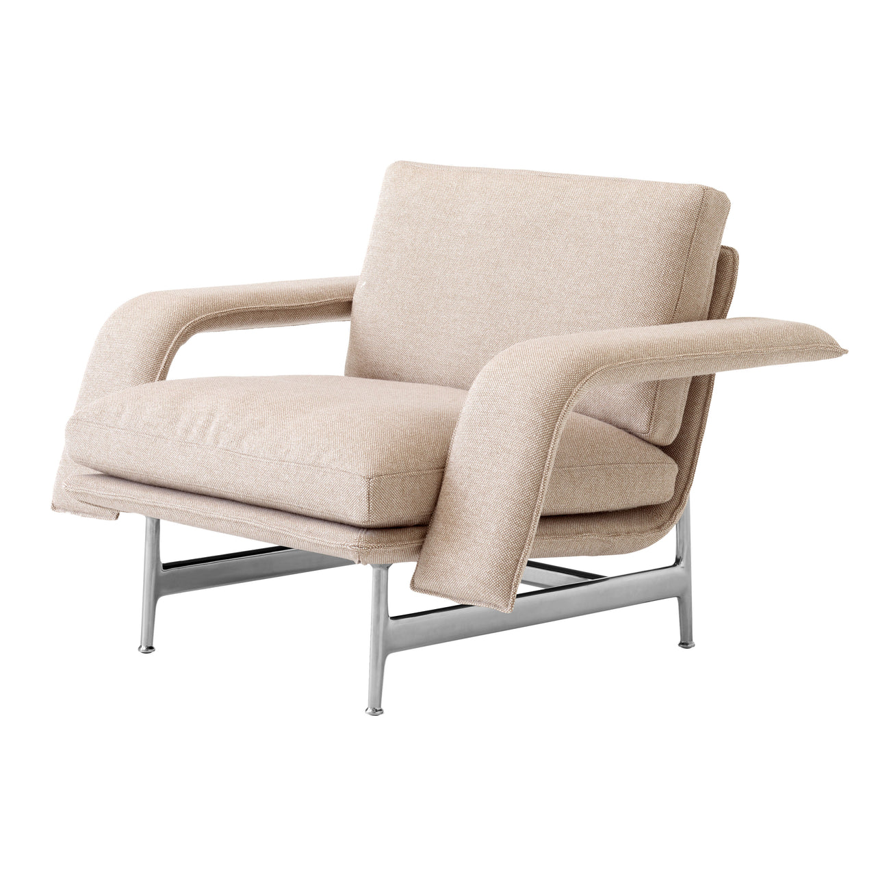 Meantime Lounge Chair: AV29 + Polished Aluminum