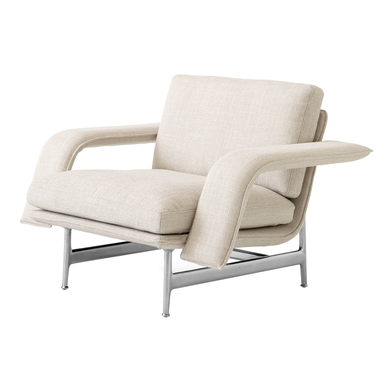 Meantime Lounge Chair: AV29 + Polished Aluminum