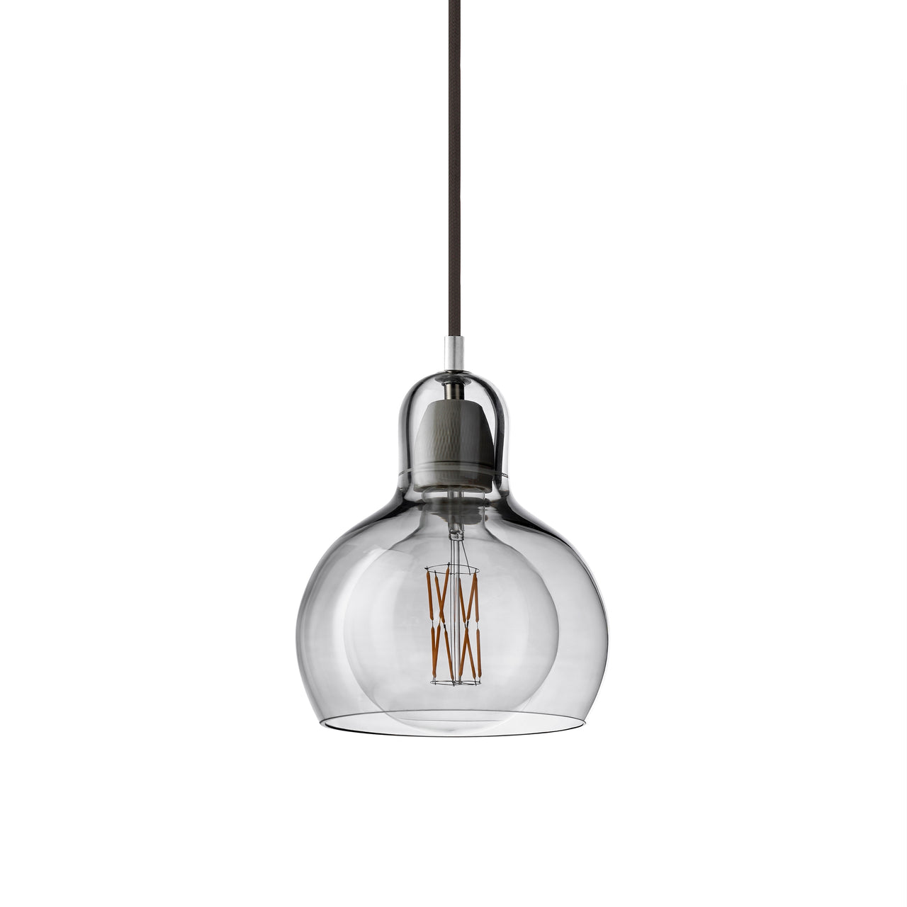 Mega Bulb SR2 Pendant Light: Silver + Black