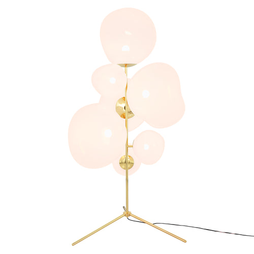 Melt Floor Chandelier: Gold + Opal