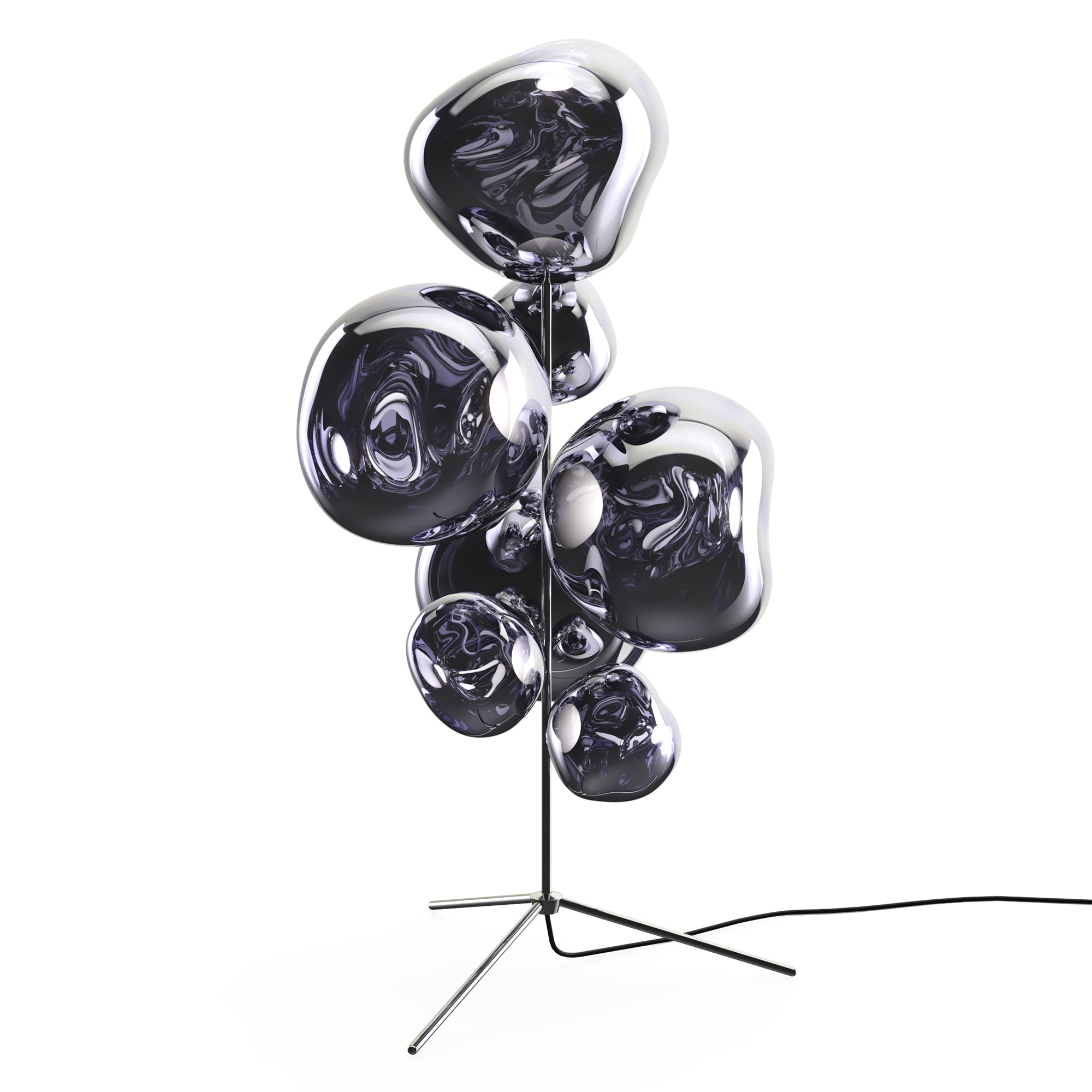 Melt Floor Chandelier: Smoke