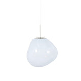 Melt Pendant Light: Regular + Opal + Silver