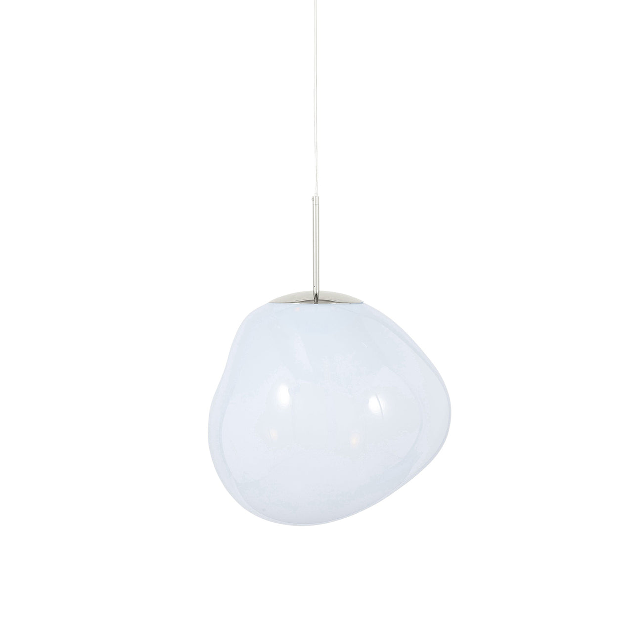 Melt Pendant Light: Regular + Opal + Silver