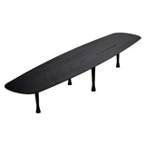 Mesa Única Long Coffee Table: Black Stained Ash