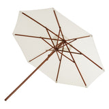 Messina Umbrella: Large + Round + Off-White + Without Base