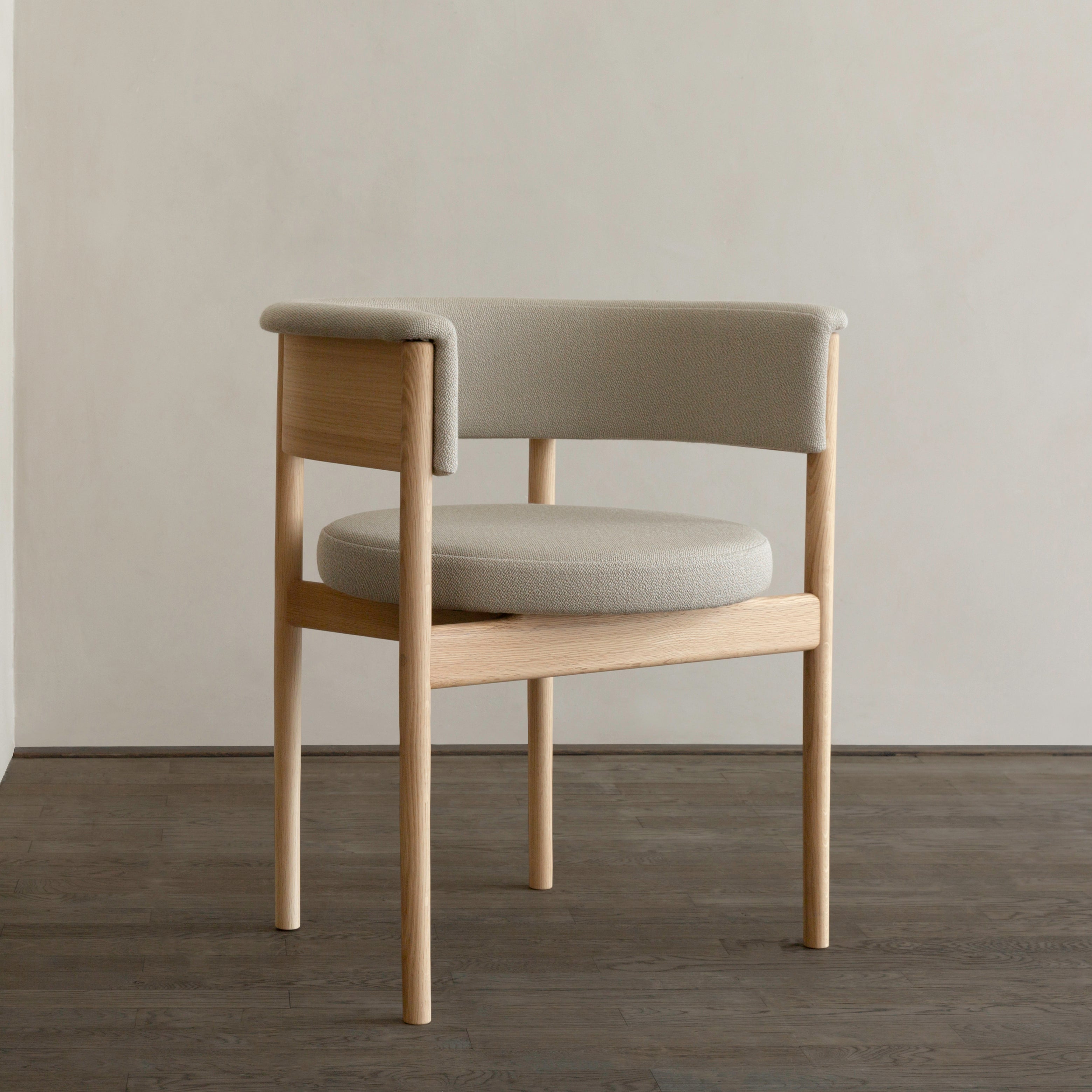 Minatomirai Cafe Side Chair N-SC01: Upholstered + LS
