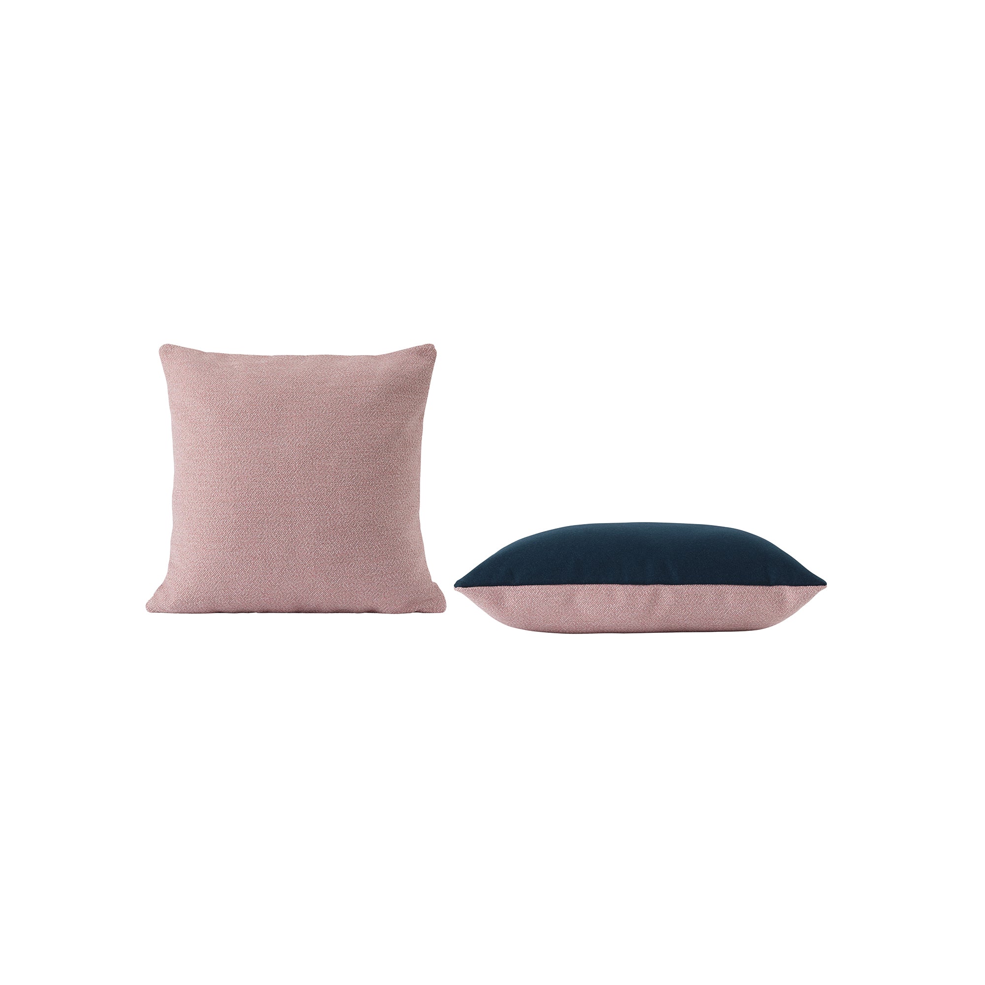 Mingle Cushion: Square + Rose + Petroleum