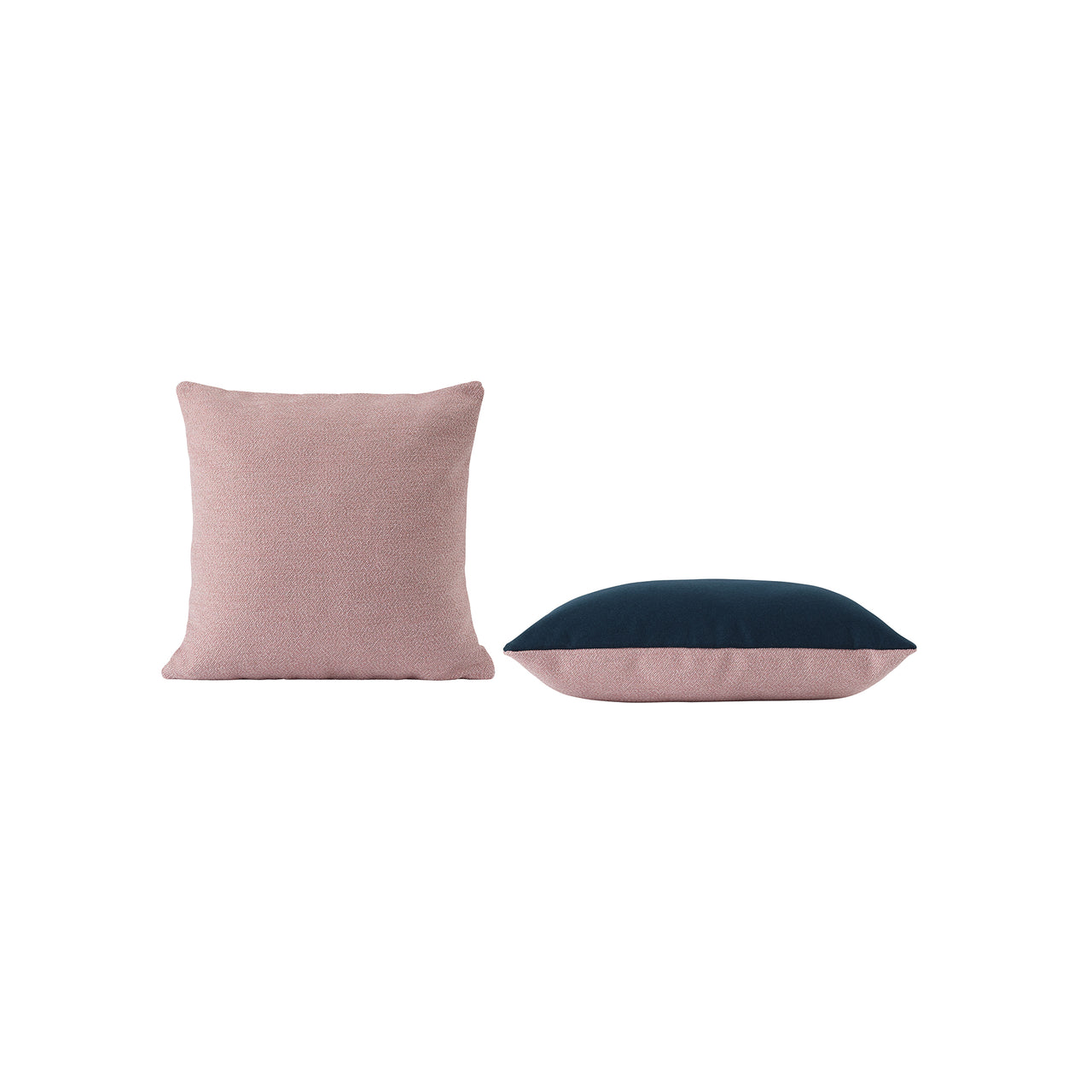 Mingle Cushion: Square + Rose + Petroleum