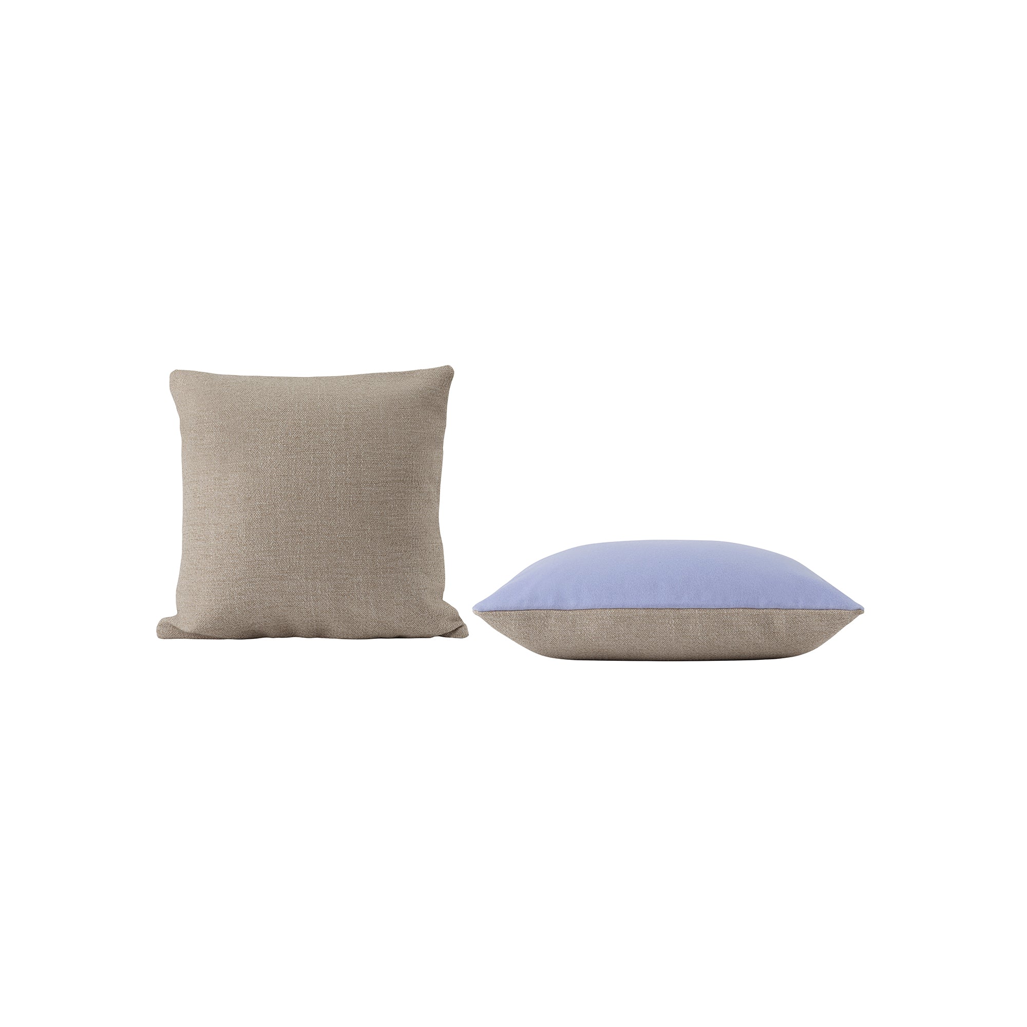 Mingle Cushion: Square + Sand + Lilac