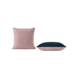 Mingle Cushion: Square + Rose + Petroleum