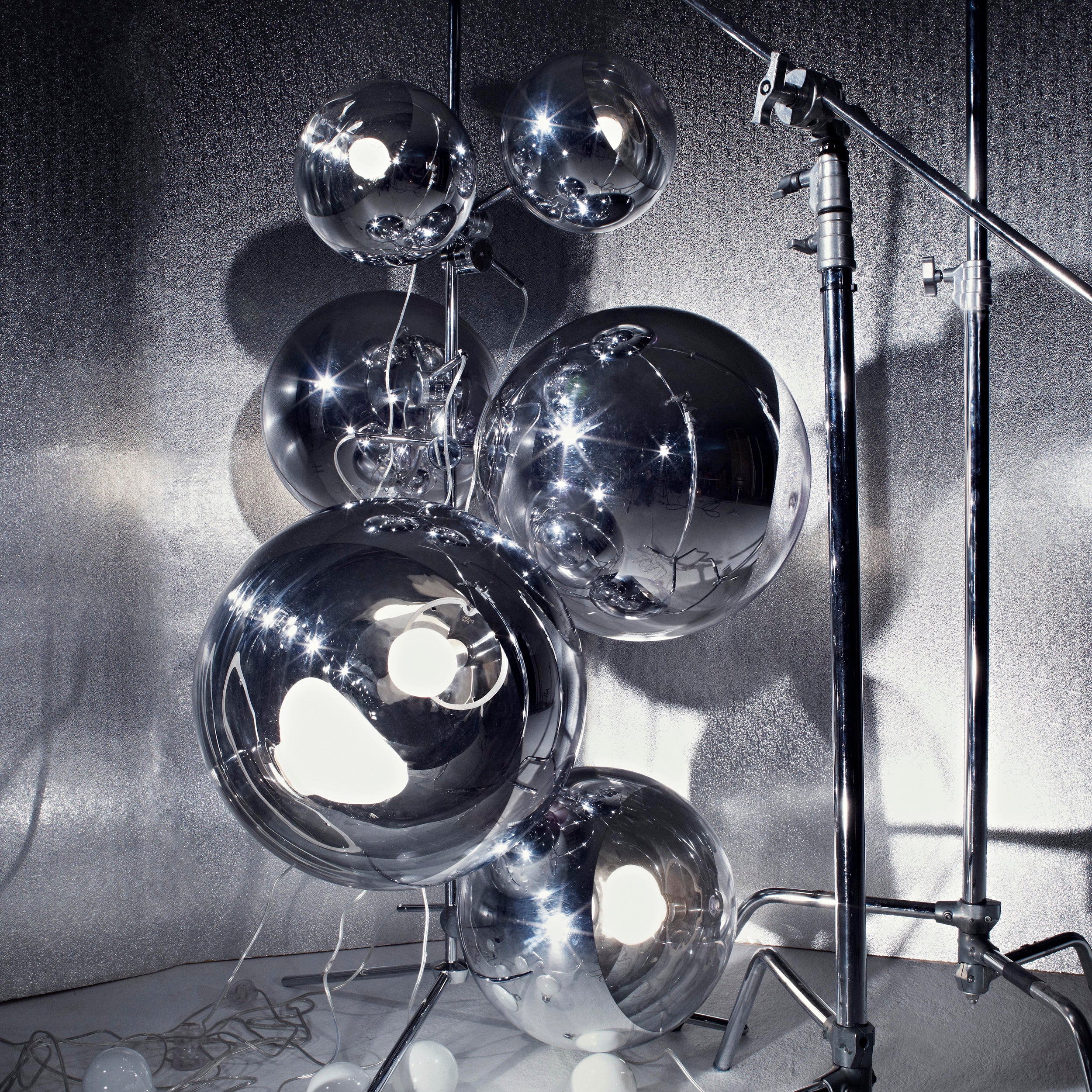 Mirror Ball Floor Chandelier