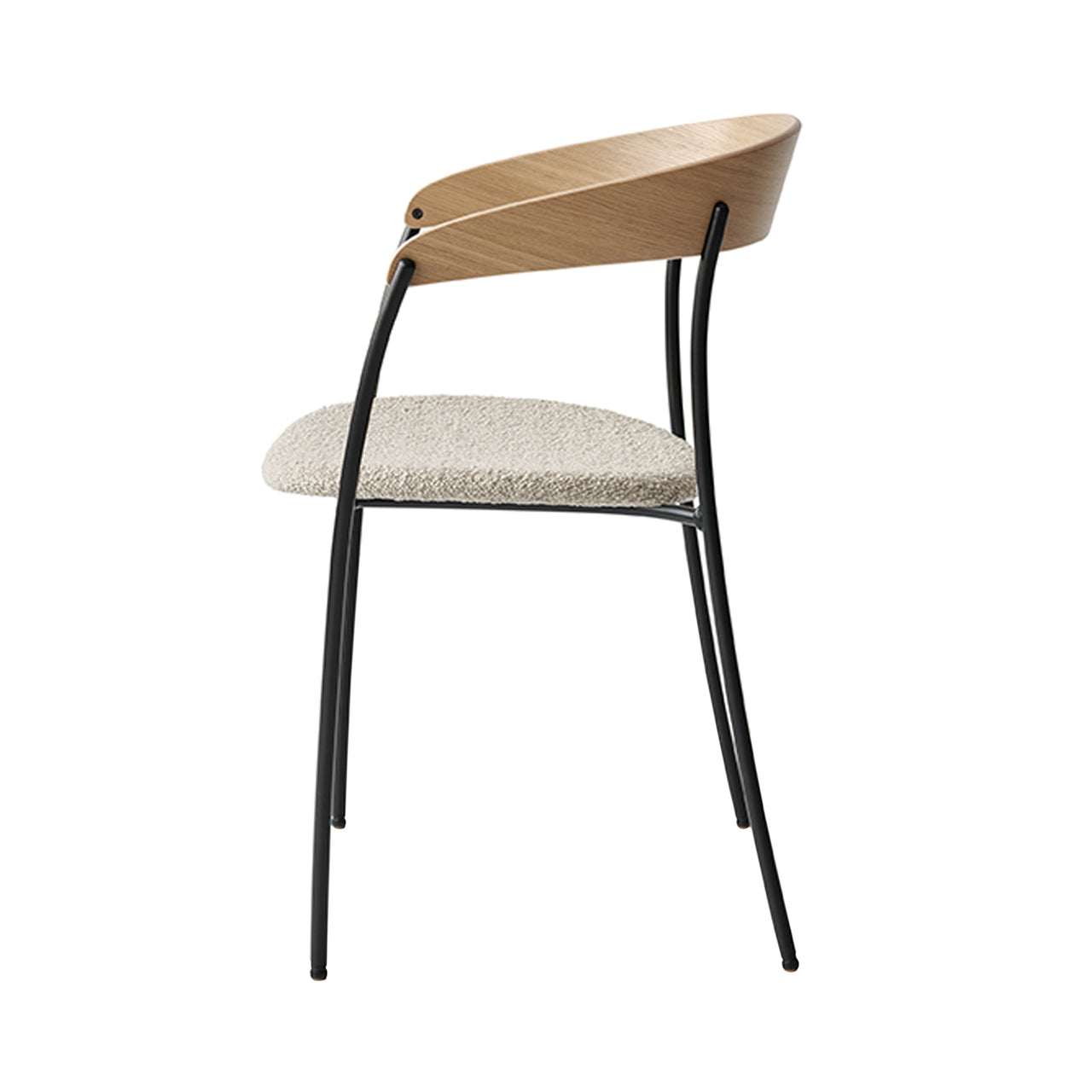 Missing Chair: Upholstered + Lacquered Oak + With Arm