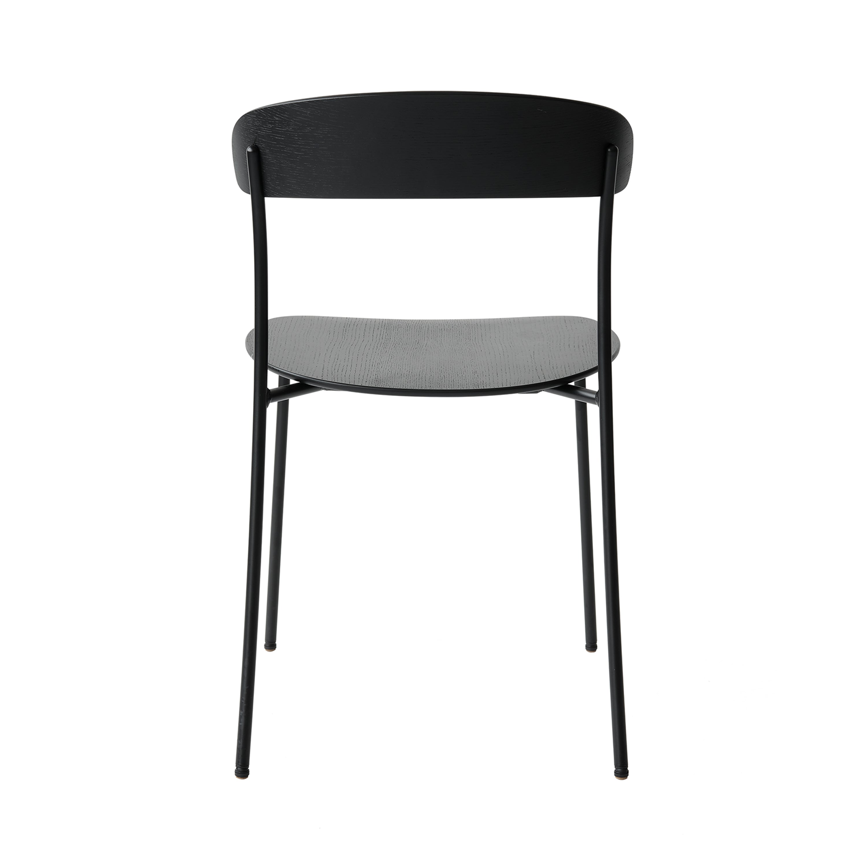 Missing Chair: Black Lacquered Oak + Without Arm