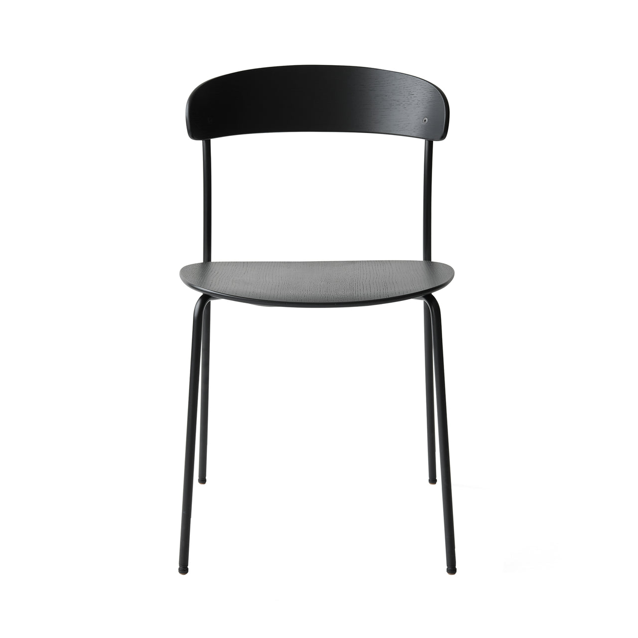 Missing Chair: Black Lacquered Oak + Without Arm