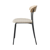 Missing Chair: Upholstered + Lacquered Oak + Without Arm