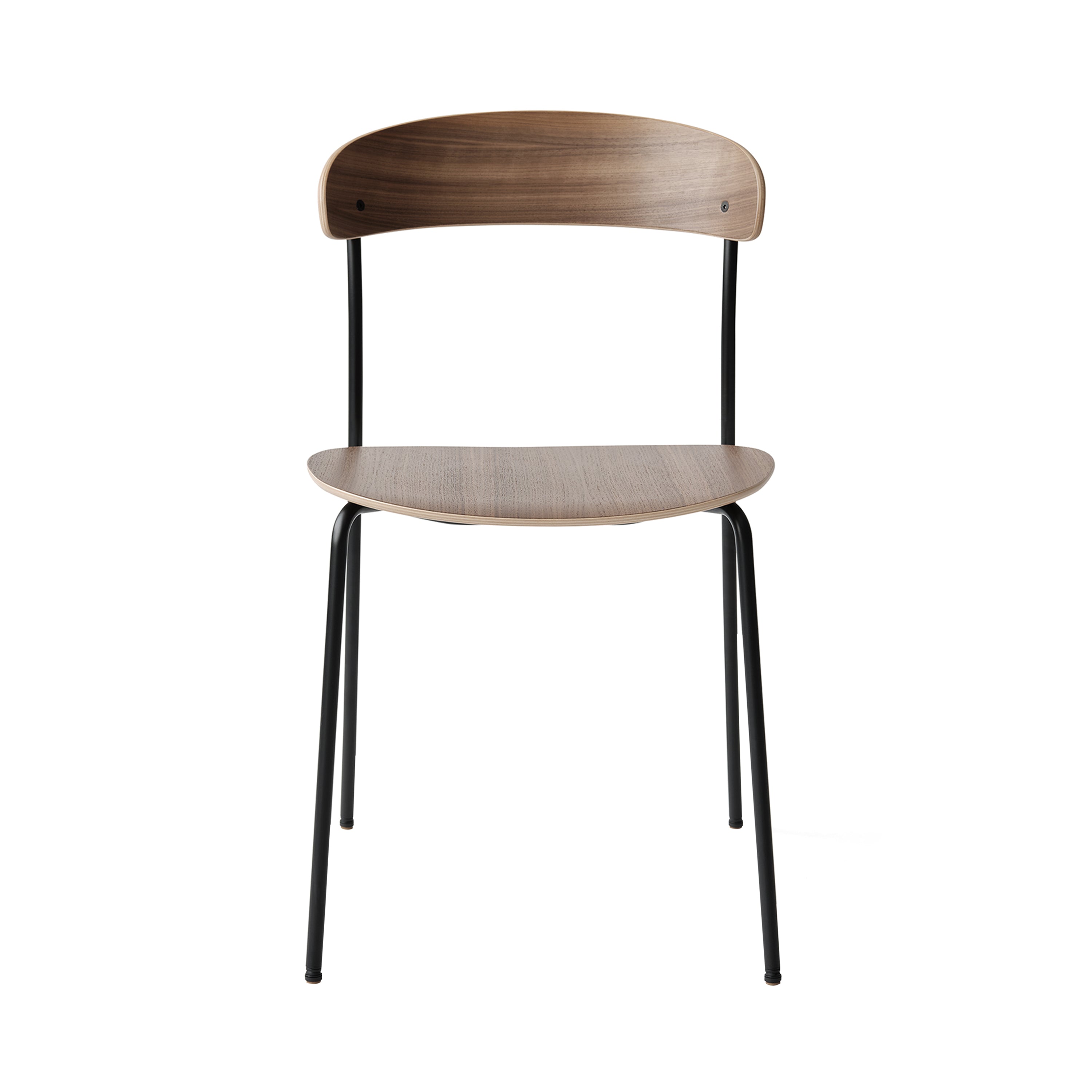 Missing Chair: Lacquered Walnut + Without Arm