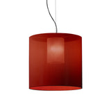 Moaré Pendant Lamp: Large (Single Shade) + Red