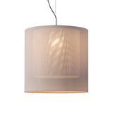 Moaré Pendant Lamp: Extra Large (Double Shade) + White
