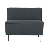 Modern Line Lounge Chair: Low + Black Semi Matt