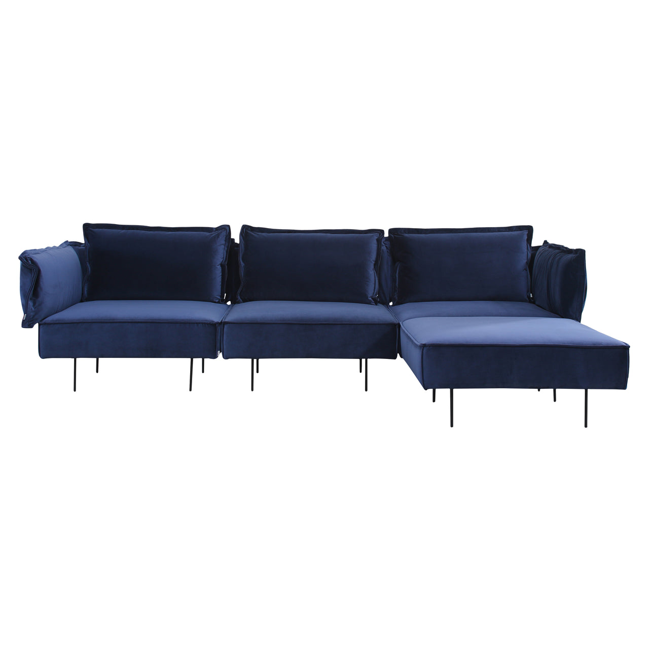 3-Seat Modular Sofa with Chaise: Sapphire 606
