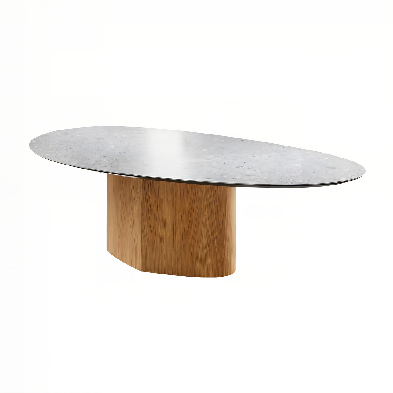Monoplauto Dining Table: Organic Shaped + Stone Top + Medium - 102.4