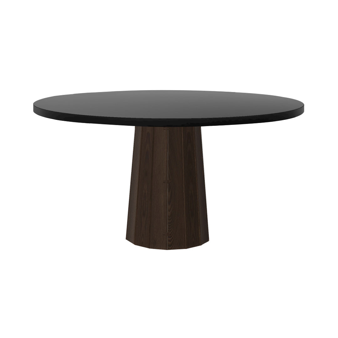 Container Round Table: Large + Bodhi Cover + Black Stained+ Cinnamon
