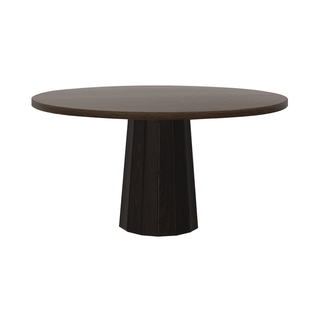 Container Round Table: Large + Bodhi Cover + Cinnamon Stained + Wenge