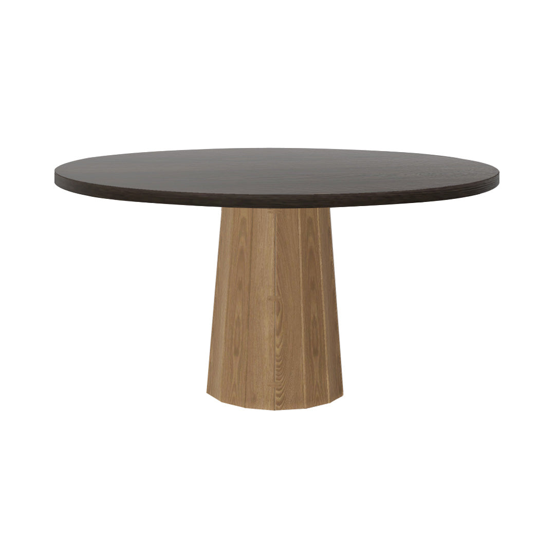 Container Round Table: Large + Bodhi Cover + Grey stained + Natural Oil