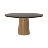 Container Round Table: Large + Bodhi Cover + Grey stained + Natural Oil