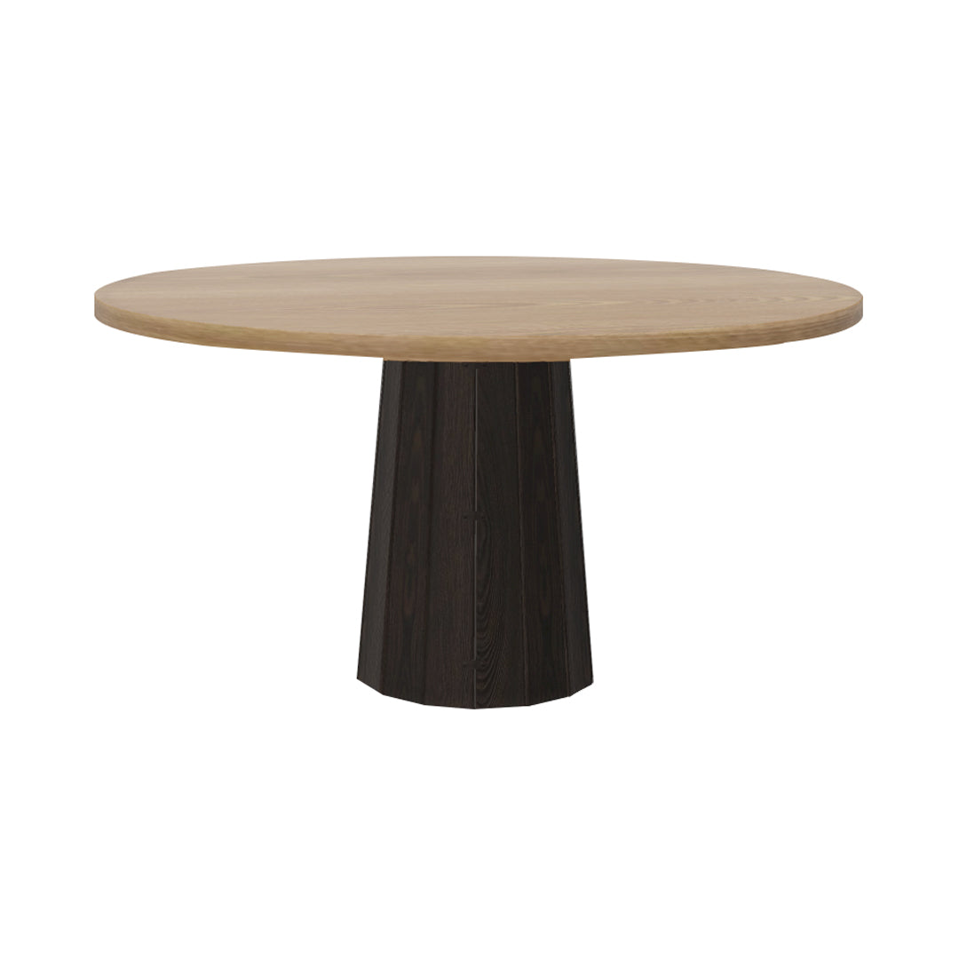 Container Round Table: Large + Bodhi Cover + Natural Oil + Grey
