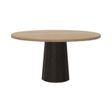 Container Round Table: Large + Bodhi Cover + Natural Oil + Grey