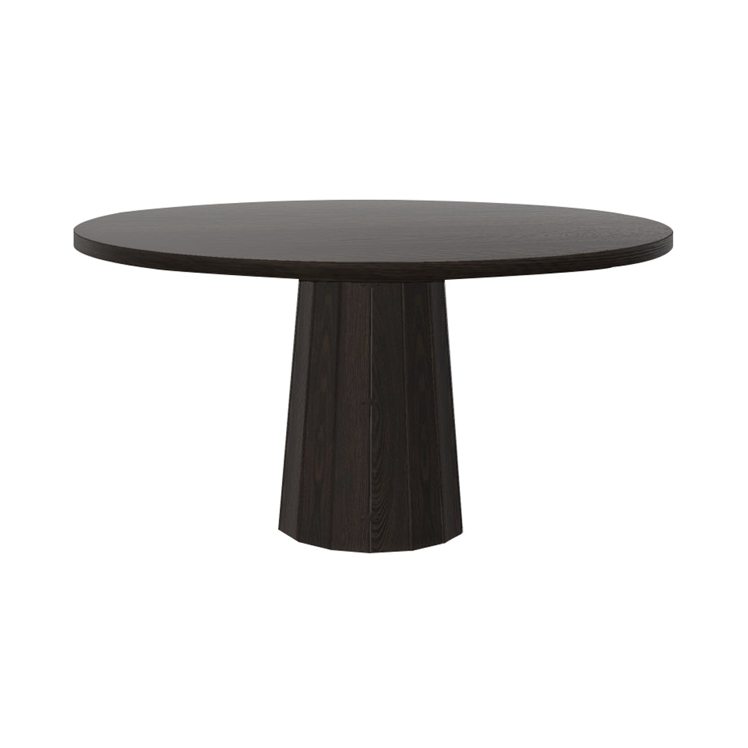 Container Round Table: Large + Bodhi Cover + Wenge Stained + Grey