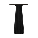 Container Bar Table: Bodhi Cover + Round + Wenge Stained + Black Stained