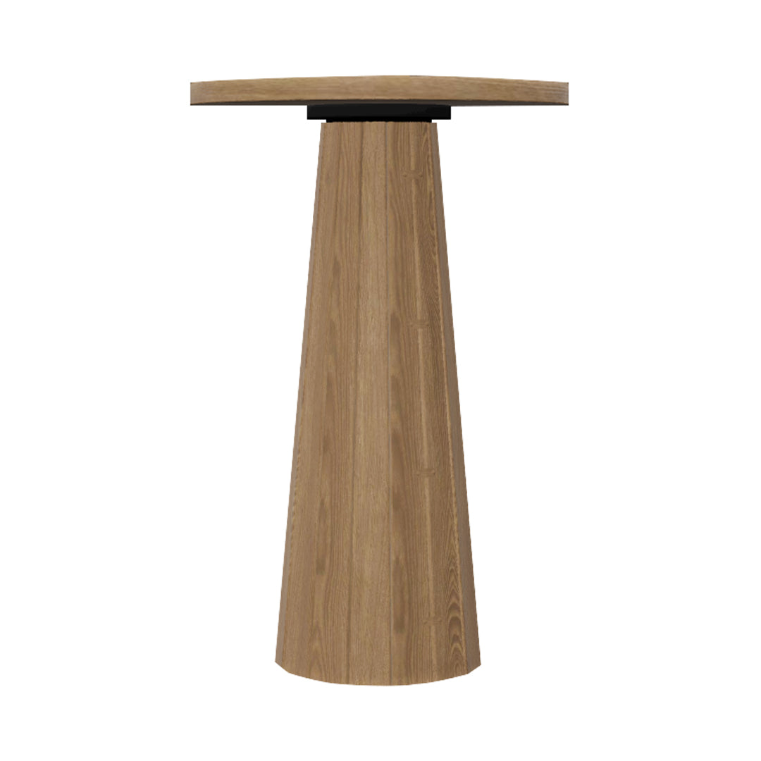 Container Bar Table: Bodhi Cover + Round + Natural Oil + Natural Oil