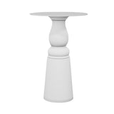 Container HPL Bar Table: New Antiques + Round + White + White