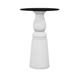 Container HPL Bar Table: New Antiques + Round + Black + White
