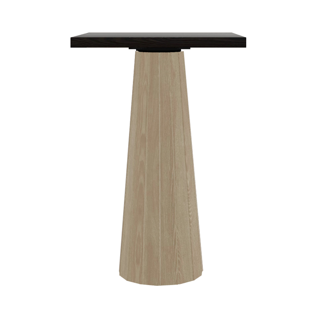 Container Bar Table: Bodhi Cover + Square + Wenge Stained + White Wash