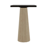 Container Bar Table: Bodhi Cover + Square + Wenge Stained + White Wash