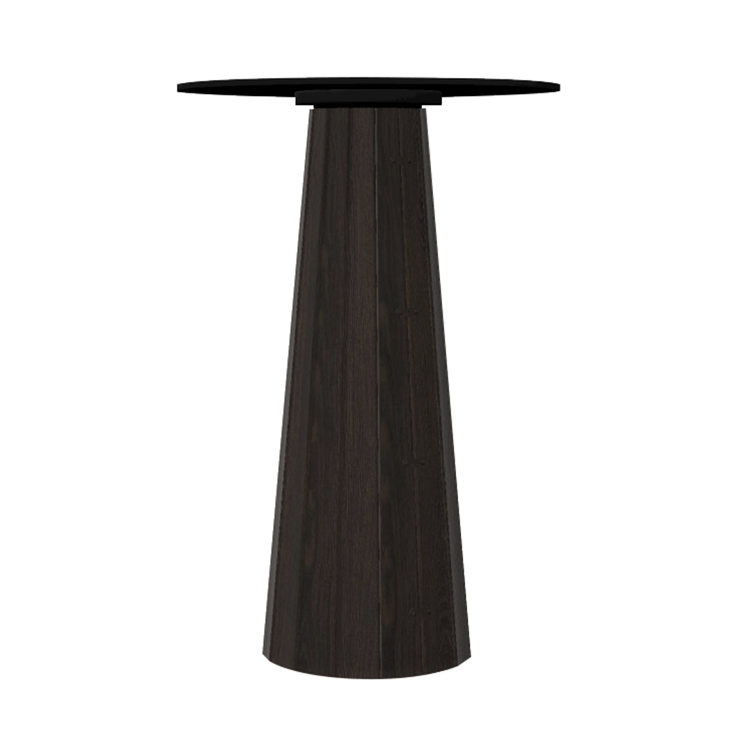 Container HPL Bar Table: Bodhi Cover + Round + Black + Grey
