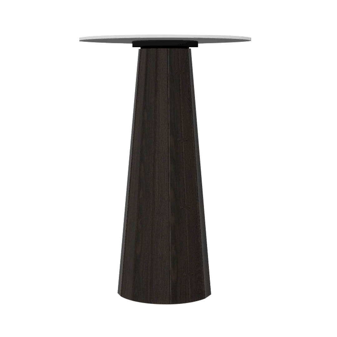 Container HPL Bar Table: Bodhi Cover + Round + White + Grey