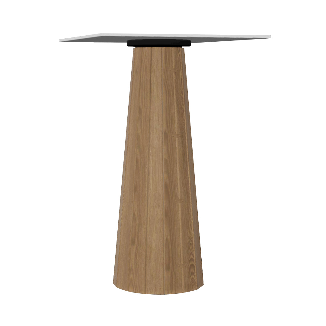 Container HPL Bar Table: Bodhi Cover + Square + White + Natural Oil