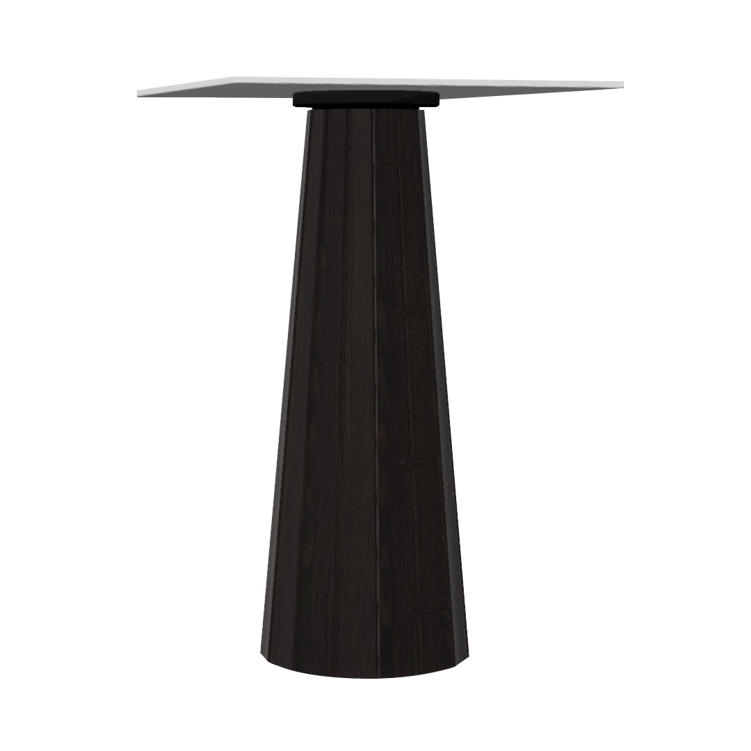 Container HPL Bar Table: Bodhi Cover + Square + White + Wenge
