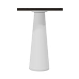 Container Bar Table: Square + Wenge Stained + White
