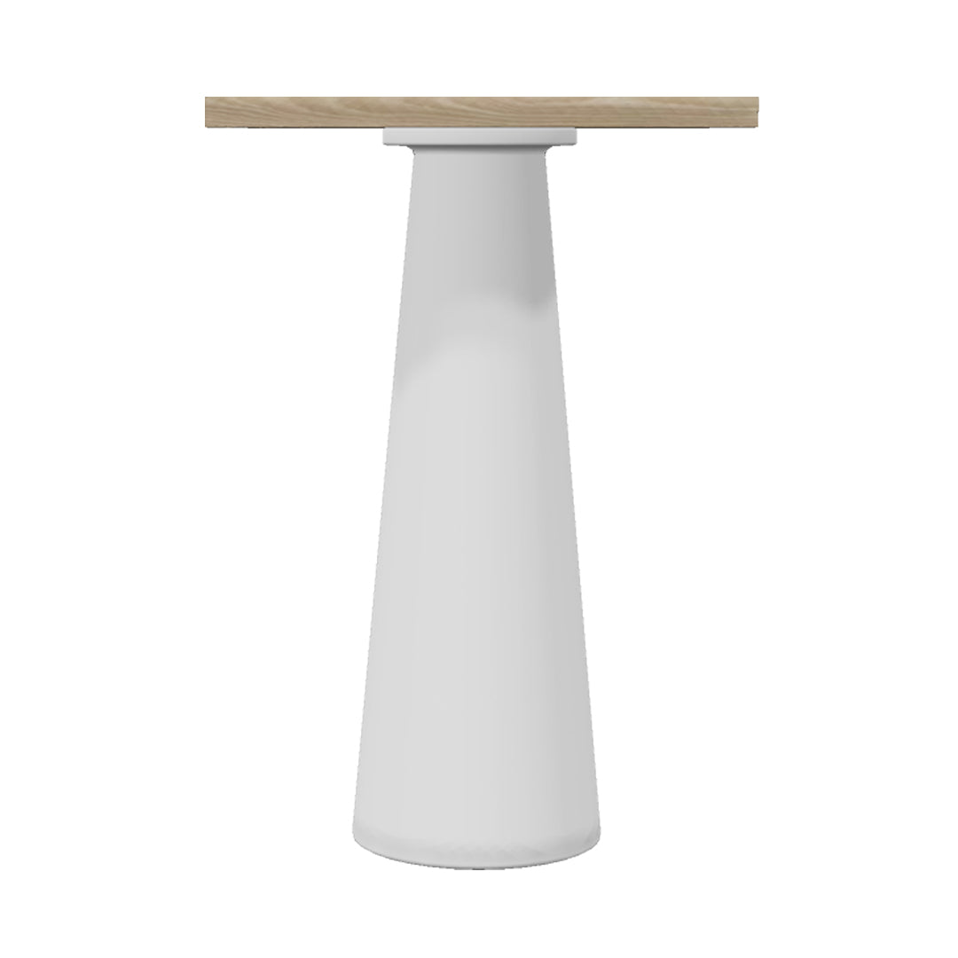 Container Bar Table: Square + White Wash + White